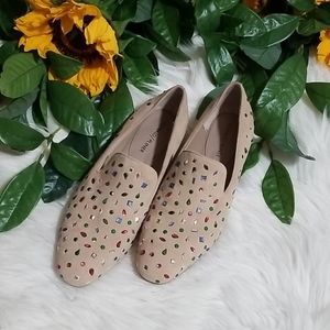 NWOB Donald J. Pliner Natual Lanasp Suede Loafer